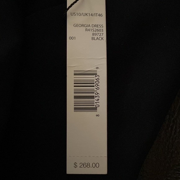 Elie Tahari Dress Black size 10 NWT - Picture 13 of 15